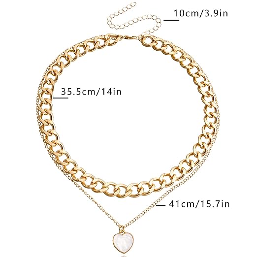 Goldkette - Choker mit Herzanhänger
