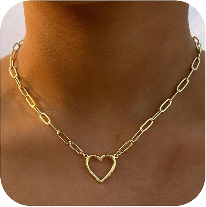 Halskette Gold - mit Herz