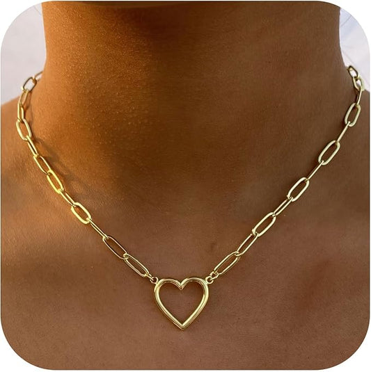Halskette Gold - mit Herz