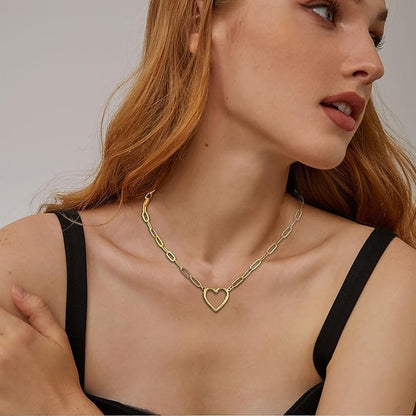 Halskette Gold - mit Herz