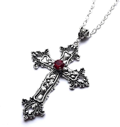 Detaillierte Kreuz Goth Halskette