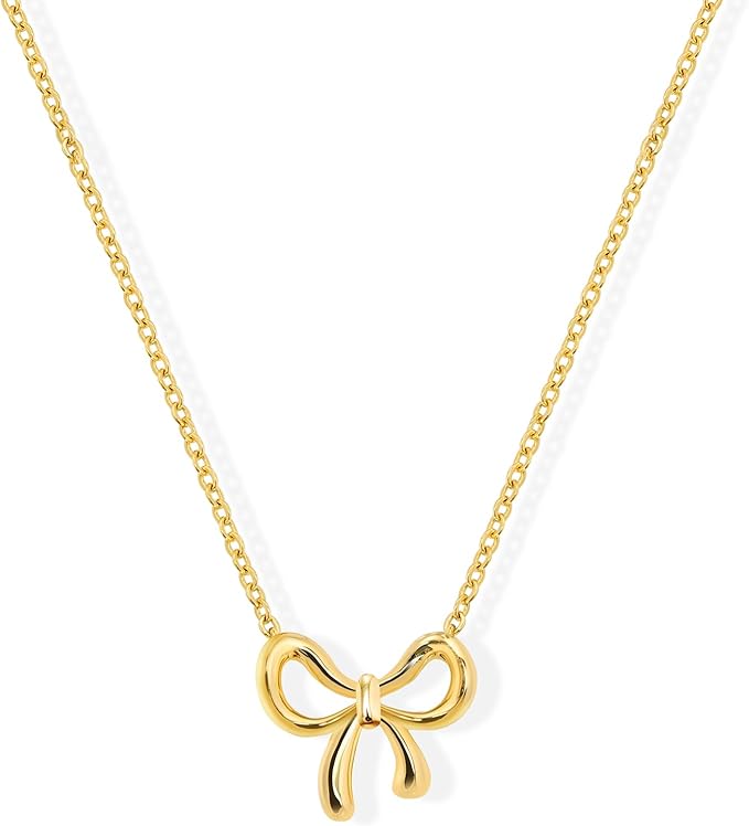 Zierliche Goldkette - niedliche Schleife