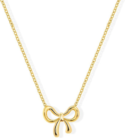 Zierliche Goldkette - niedliche Schleife